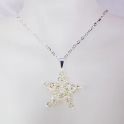 Pendant 45cm - Lyra-Silver Chain - Pendant 45cm - Laiton argenté